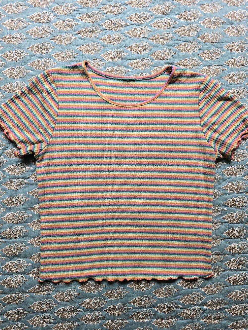 Target Rainbow Striped Tee Women's Fits Size Small